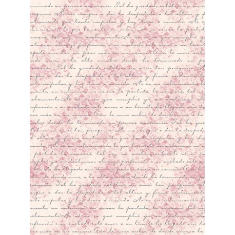 papier ryżowy A-4 pismo tło różowe