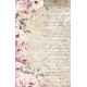 papier ryżowy 54*33 róże, pismo, mapa