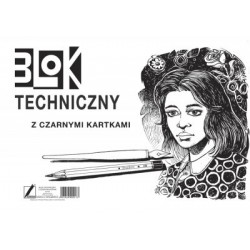 Blok techniczny A-3/10 czarne kartki 