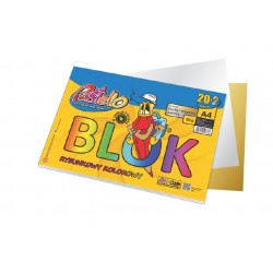 blok rysunkowy  A-4/12 kolor pastello 20+2kartki