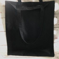 torba bawełniana czarna 38*42cm