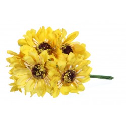 bukiet żółtych kwiatów/ pęczek