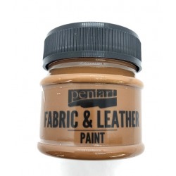 *** pentart farba do tkanin i skór 50ml c.brązowy