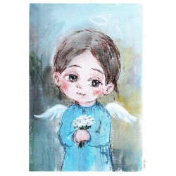 papier cienki A-6 2193 dziewczynka anioł