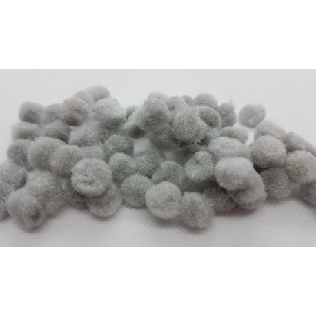 pompony 2cm szare /60szt