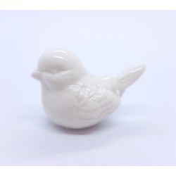 ***ptaszek ceramika 4cm biały
