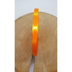 wstążka satyn. 6mm*32m jasny pomarańcz 