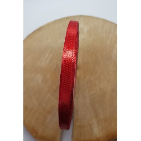wstążka satyn. 6mm*32m ciemna czerwień