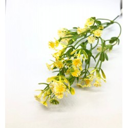 kwiatki mini żółte pastelowe -gałazka