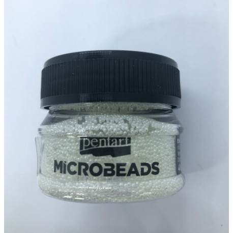 ***mikrokulki perłowo białe 0,8-1mm /40g