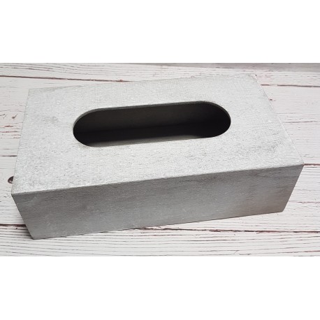 ***chustecznik prostokątny szary 25*14*7,5 cm