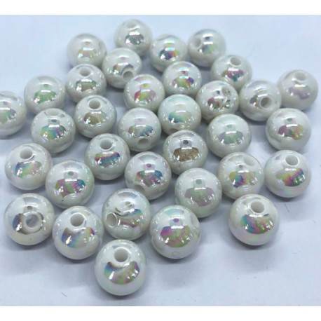 koraliki perełki 10mm/80szt opal perła