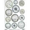 papier ryżowy A-4 0306 brocante zegary