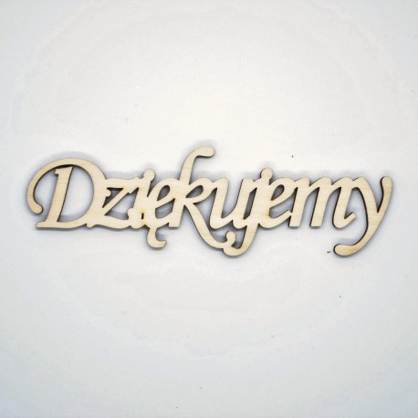 napis Dziękujemy 14*3,6*3cm / 2szt