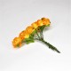 ***kwiat papierowy 1,4-1,9 cm pęk.12 szt pomarańczowy