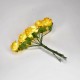***kwiat papierowy 1,4-1,9 cm pęk.12 szt żółty sło