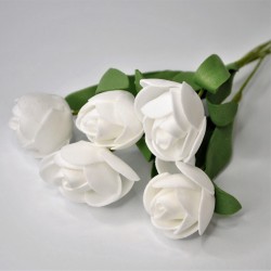 ***róże białe 5 szt