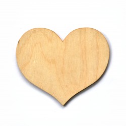 drewniane serce 10*12 cm