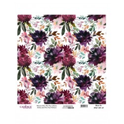papier ryżowy 60*60cm WFC-024-60 tło kwiaty purpura