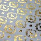 papier ryżowy A3 metalizowany tapeta ornamenty złota