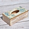 Pudełko Shabby Chic Błękitne