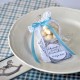 Cukierek podziękowanie dla gości NIEBIESKI handmade