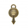 sz.metal zawieszka 2,7*1,4 cm maska