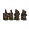 ***dekoracja 4 chatki 2*4,8 cm