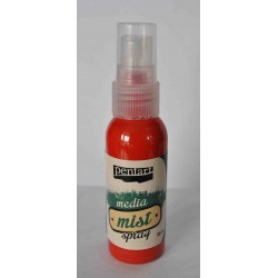 Pentart farba media spray czerwony 