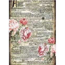 papier ryżowy A-4 id-1804 różana gazeta