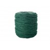 sznurek do makramy 5mm/100m butelkowa zieleń bawełniany