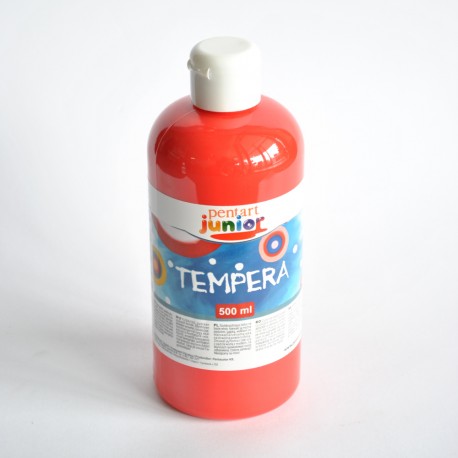 farba tempera 500 ml junior czerwony 