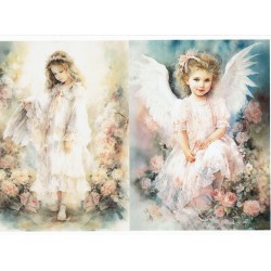 papier ryżowy A-4 dziewczynka anioł id-32