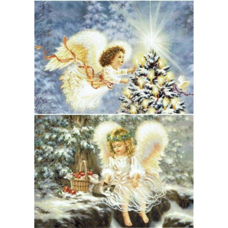 papier cienki A-4 świąteczne aniołki NY-019