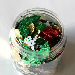 cekiny 30g zielono-czerwone