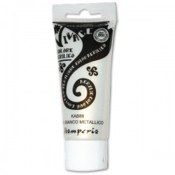 ***stamperia vivace KAB88 ORO BLANCO METALLICO 60ml