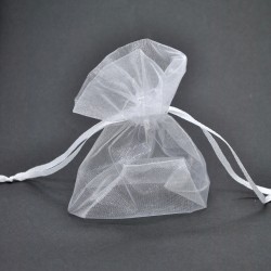 woreczek organza biały 7,5*10cm