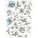 die-cuts id-150 niebieskie kwiaty