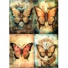 papier ryżowy A-4 id-129 motyl tryby rdza
