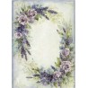 papier ryżowy A-4 id-4987 lawena fioletowe kwiaty