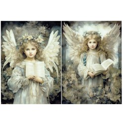 papier cienki A-4 dziewczynki aniołki ch-110