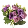 bukiet różyczek pastel lila,wrzos/ 5 gałązek