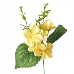 kwiat hortensja pastel zółty