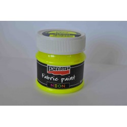 *** pentart farba do tkanin 50 ml żółty 