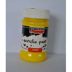 pentart farba akrylowa 100 ml żółta