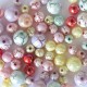 koraliki plastikowe kolor spękania roz.1-1,6 cm/60szt