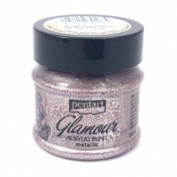 pentart farba do tkanin glam stare srebro 50 ml