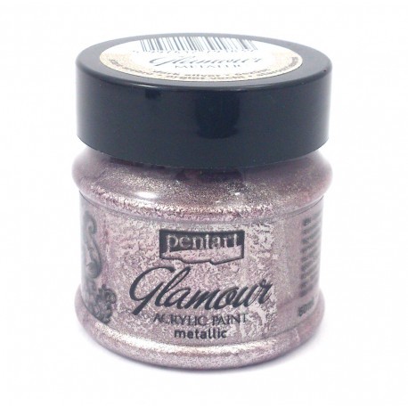pentart farba do tkanin glam stare srebro 50 ml