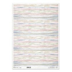 papier ryżowy A-3 R1438 tło paski pastelowe