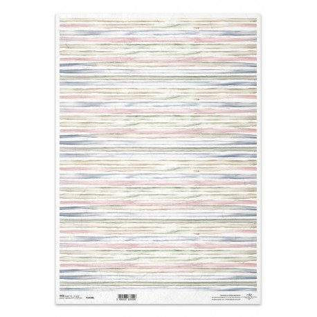 papier ryżowy A-3 R1438 tło paski pastelowe